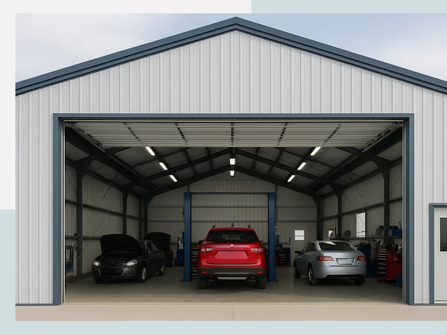 Ангары из сэндвич панелей от 613 руб. в Сургут