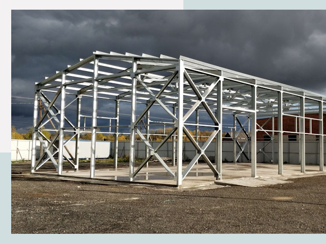 Двускатные ангары в Сургут от 613 руб. за квадрат