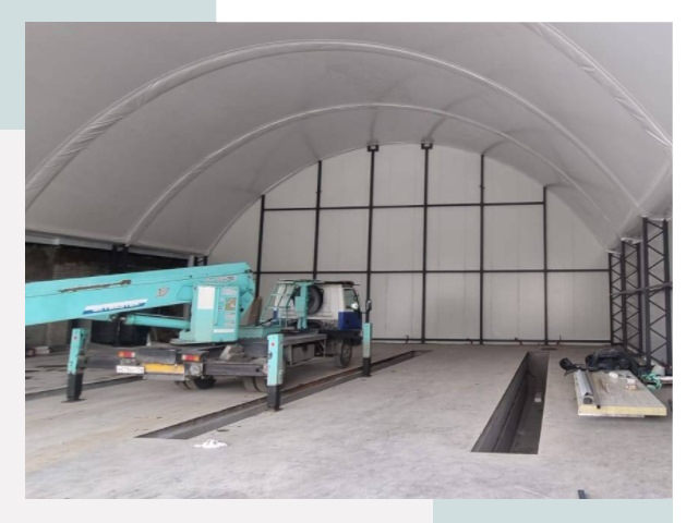 Внутреннее оснащение ангаров в Сургуте