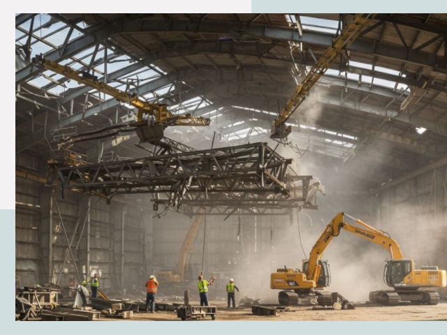 Демонтаж ангаров в Сургуте от 613 руб. за м²